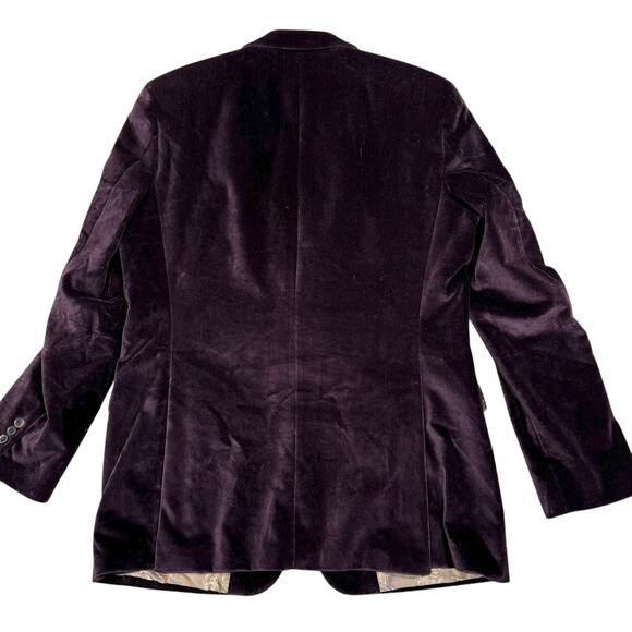 Hugo Boss Maselli Velvet Plum Purple Blazer Sportscoat 42L - Picture 4 of 11